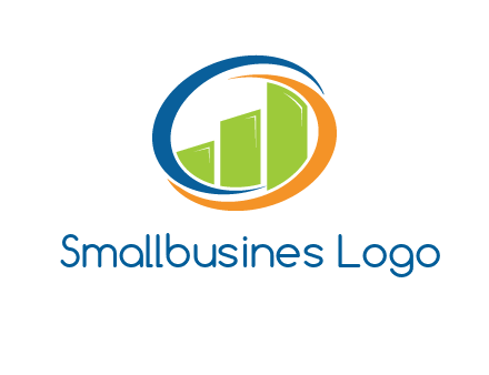 financial bar inside swooshes logo