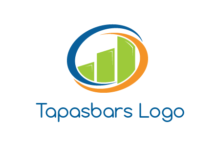 financial bar inside swooshes logo