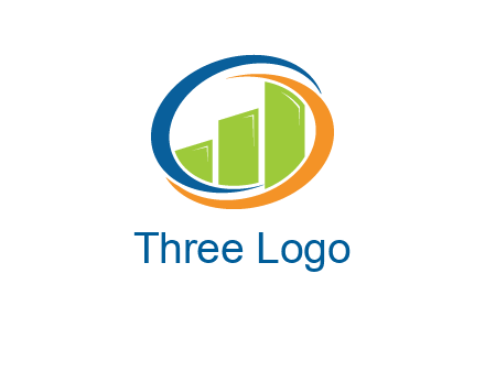 financial bar inside swooshes logo