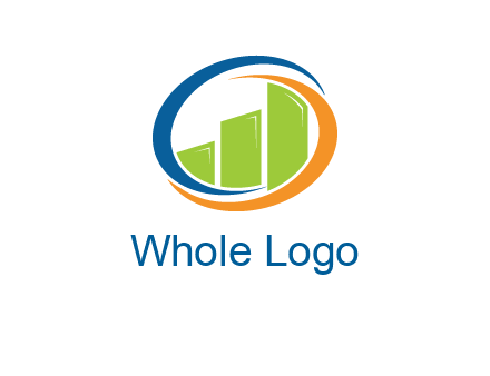 financial bar inside swooshes logo