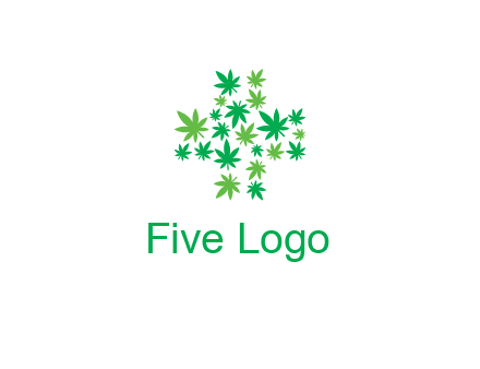marijuana creating medical cross symbol