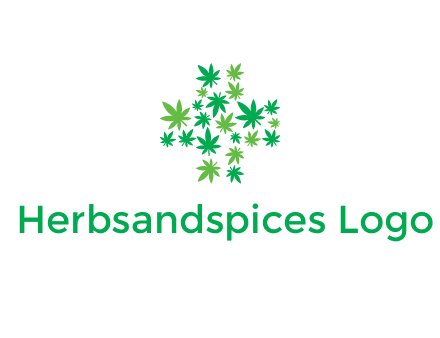 marijuana creating medical cross symbol