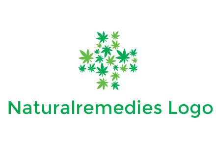 marijuana creating medical cross symbol