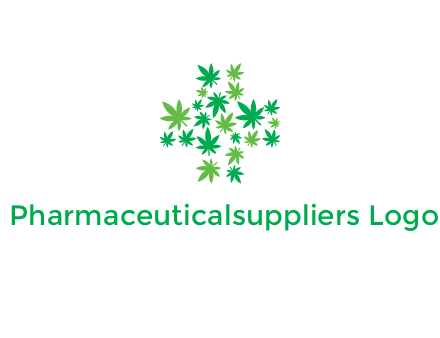 marijuana creating medical cross symbol