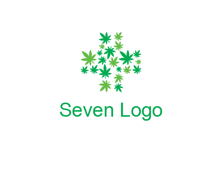 marijuana creating medical cross symbol
