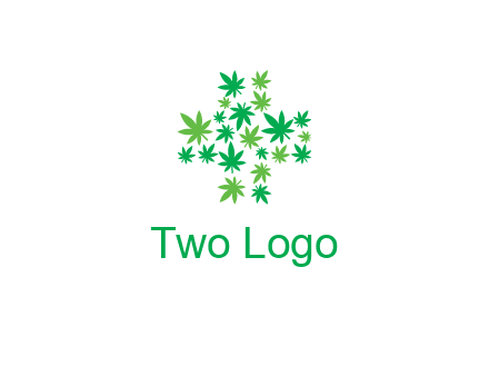 marijuana creating medical cross symbol