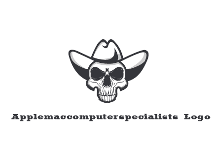 cowboy skull logo