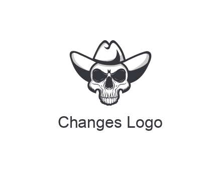cowboy skull logo