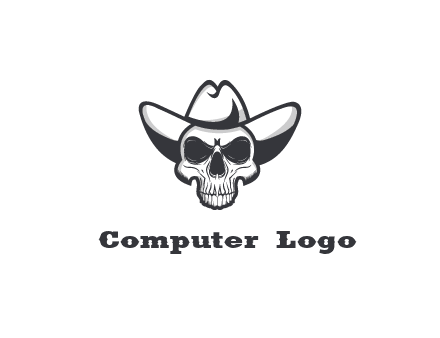 cowboy skull logo