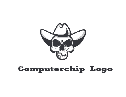 cowboy skull logo