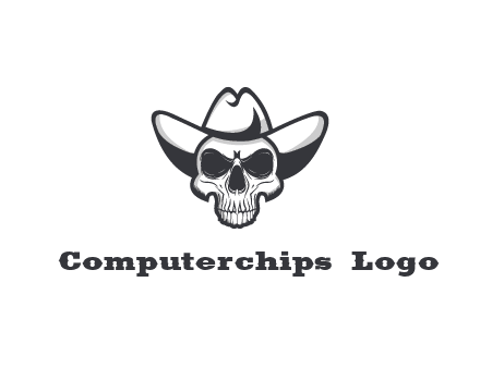 cowboy skull logo