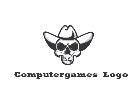 cowboy skull logo