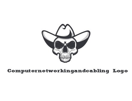 cowboy skull logo