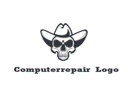 cowboy skull logo