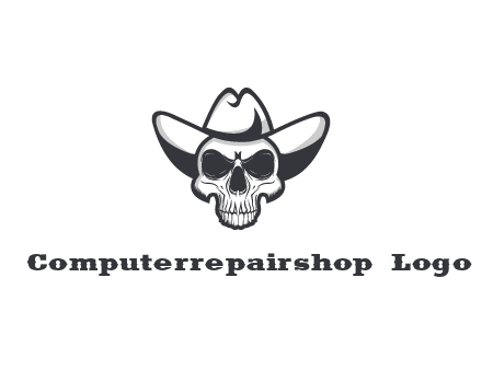 cowboy skull logo