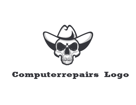 cowboy skull logo