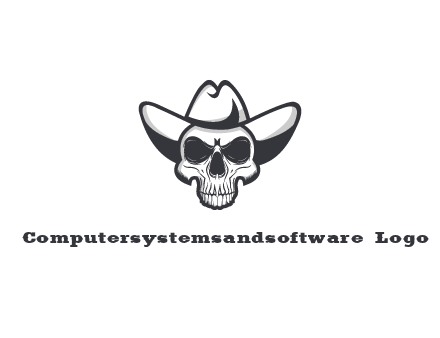 cowboy skull logo