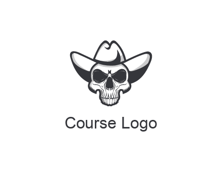 cowboy skull logo