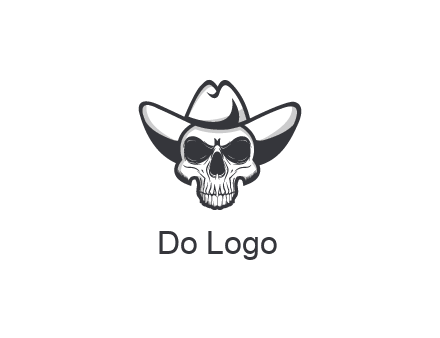cowboy skull logo