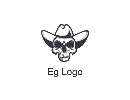 cowboy skull logo