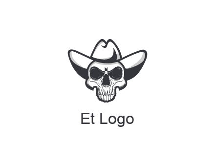 cowboy skull logo