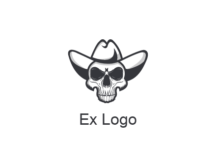 cowboy skull logo