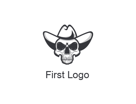 cowboy skull logo