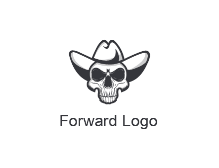 cowboy skull logo