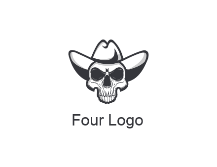 cowboy skull logo