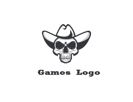 cowboy skull logo