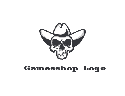 cowboy skull logo