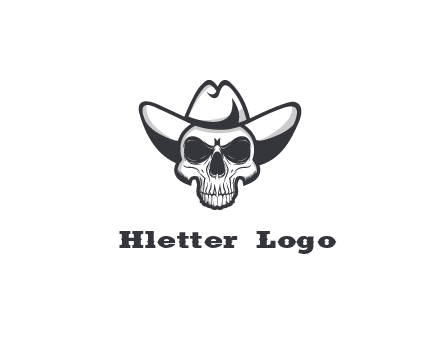 cowboy skull logo