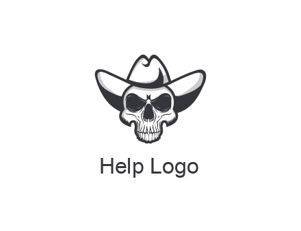 cowboy skull logo