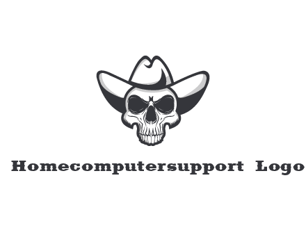 cowboy skull logo