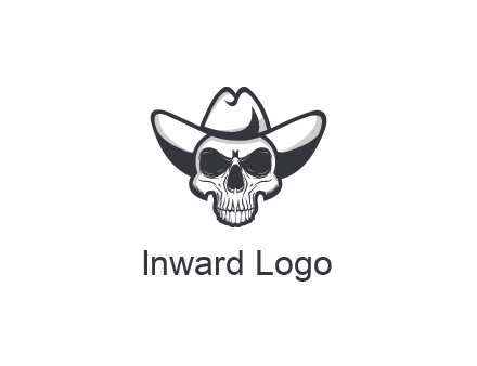 cowboy skull logo