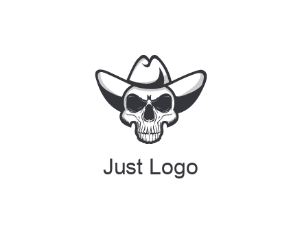 cowboy skull logo