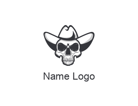 cowboy skull logo