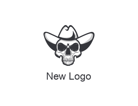 cowboy skull logo