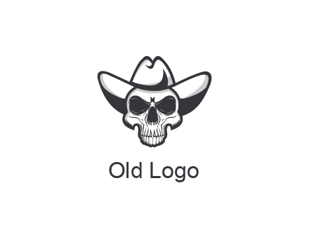 cowboy skull logo