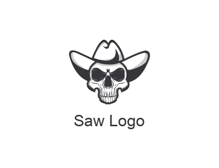 cowboy skull logo