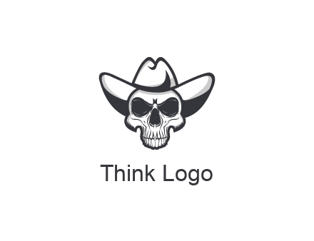 cowboy skull logo