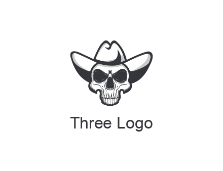 cowboy skull logo