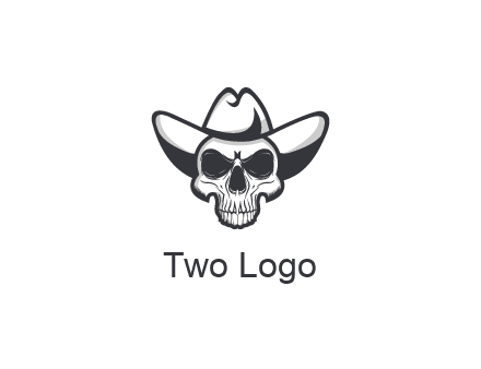 cowboy skull logo