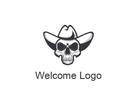 cowboy skull logo
