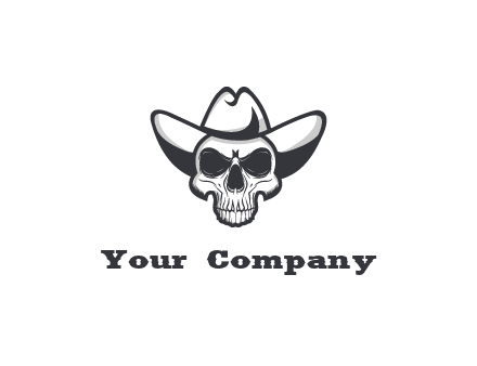 cowboy skull logo