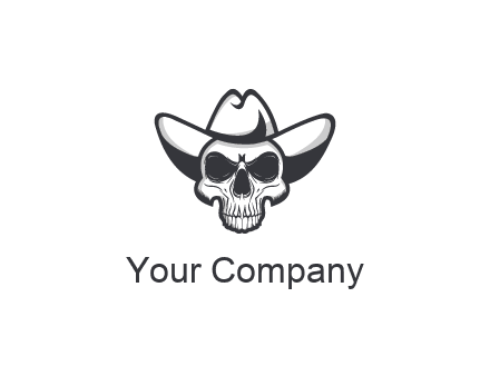 cowboy skull logo