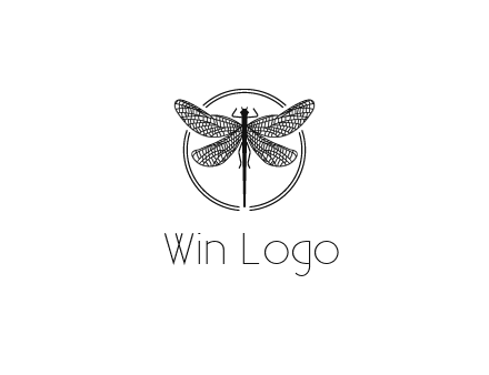 detailed dragonfly logo