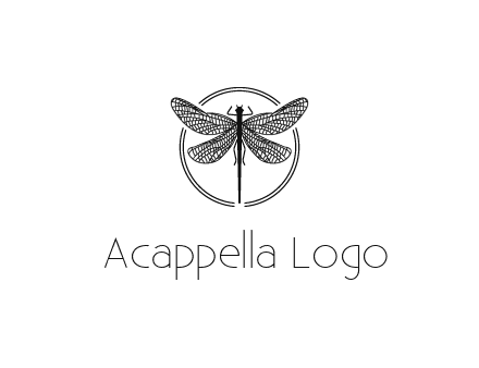 detailed dragonfly logo