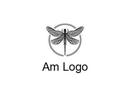 detailed dragonfly logo