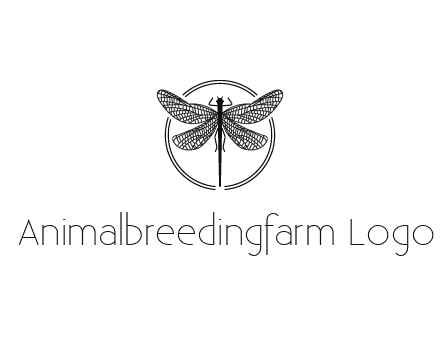 detailed dragonfly logo